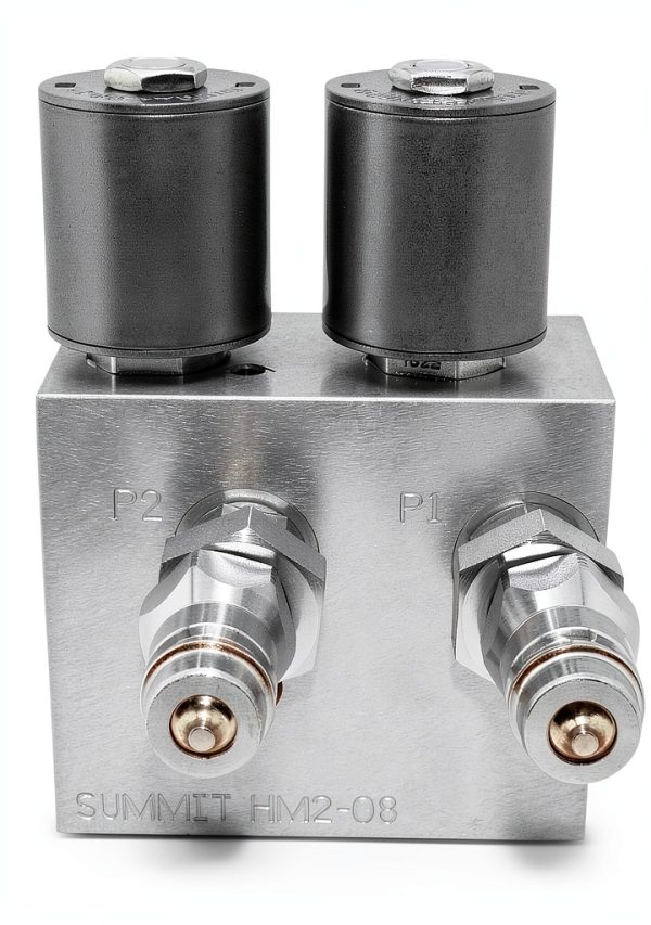 Summit Hydraulics HM2-08 SBC 6‑Port Hydraulic Manifold 0.5" Barb-3