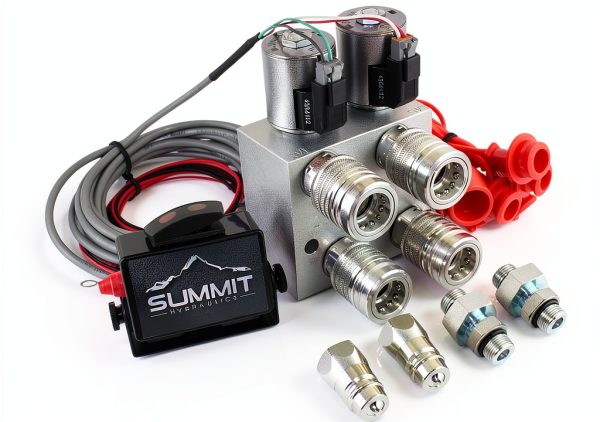 Summit Hydraulics HM2-08 SBC 6‑Port Hydraulic Manifold 0.5" Barb-0