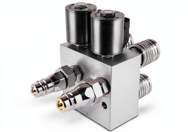 Summit Hydraulics HM2-08 SBC 6‑Port Hydraulic Manifold 0.5" Barb-2